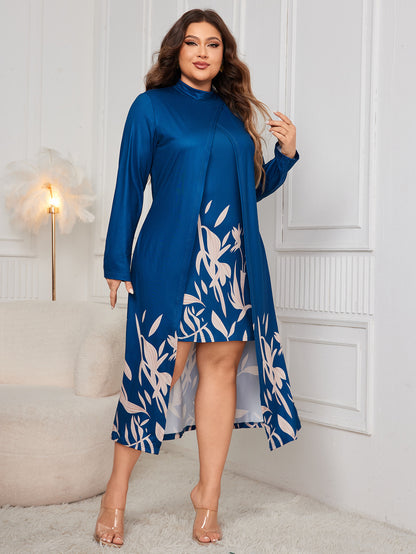 Eleganzia™ Dual-Layer Asymmetric Luxe Dress