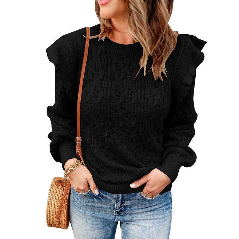 Velura™ Knit Drape Thickened Sweater