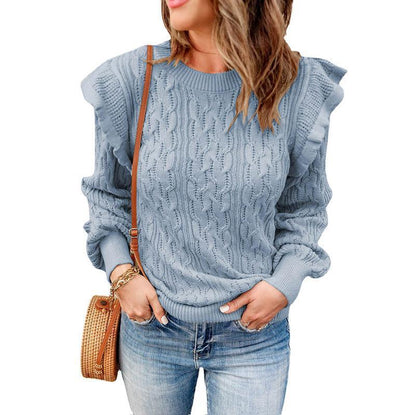 Velura™ Knit Drape Thickened Sweater