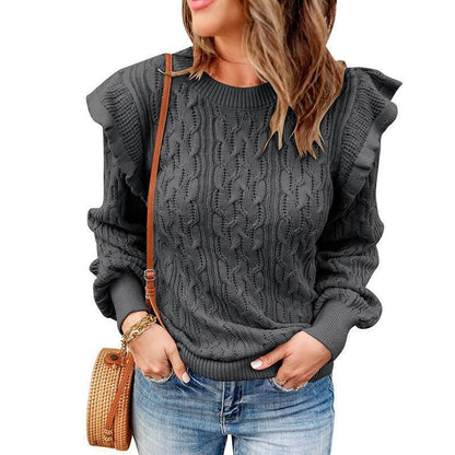 Velura™ Knit Drape Thickened Sweater