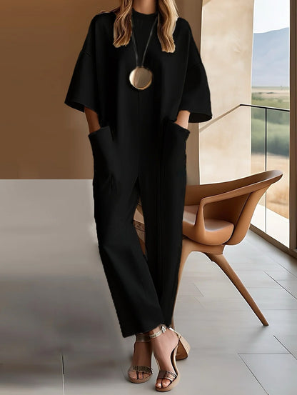Emmy™ Elegant Short-Sleeve Jumpsuit