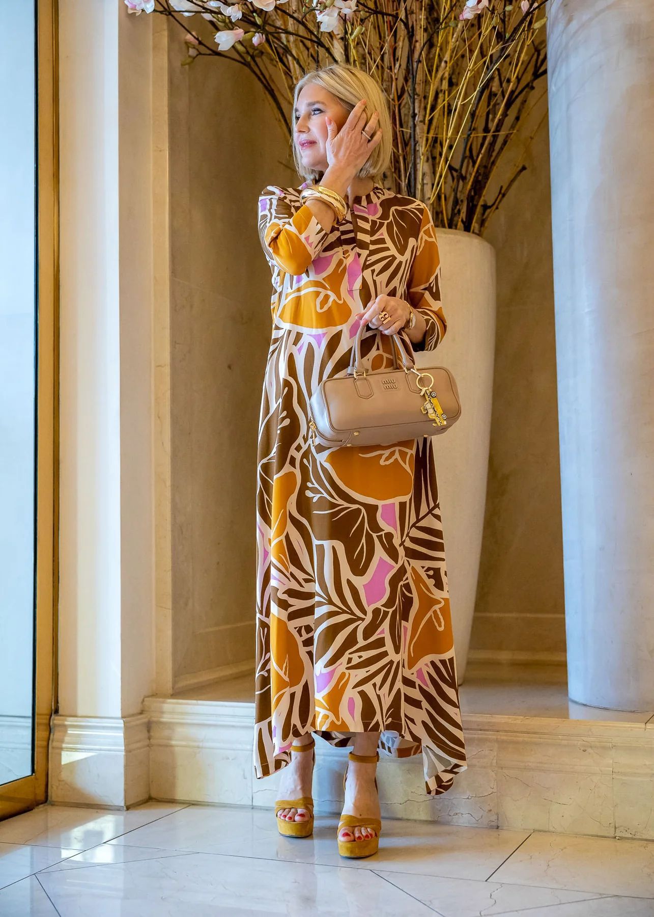 SolaraChic™ V-Neck Vacation Maxi Dress