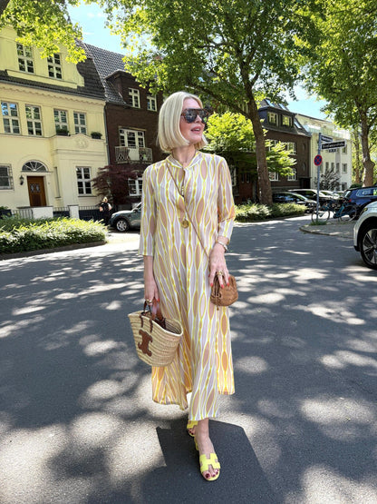 SolaraChic™ V-Neck Vacation Maxi Dress