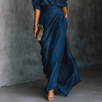 Velany™ Luxe Pleated Maxi Dress