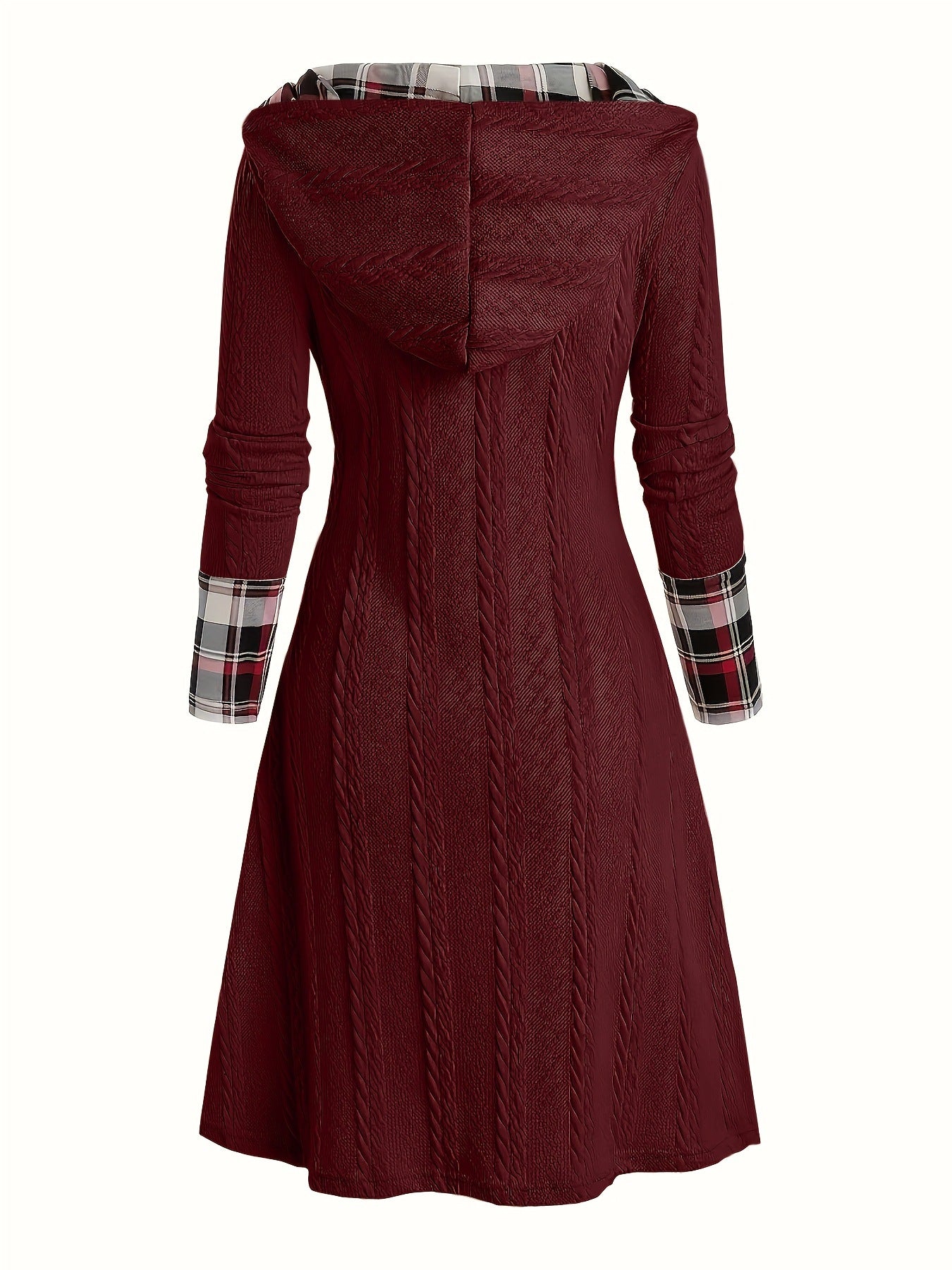 Yuletide™ Hooded Sunken Pullover Dress