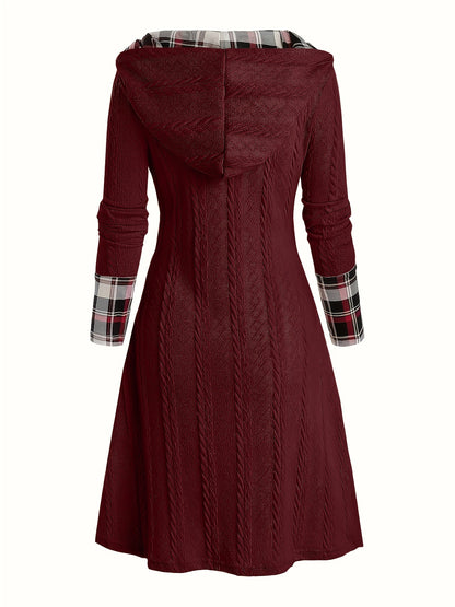 Yuletide™ Hooded Sunken Pullover Dress