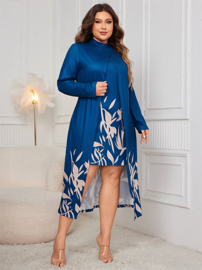 Eleganzia™ Dual-Layer Asymmetric Luxe Dress