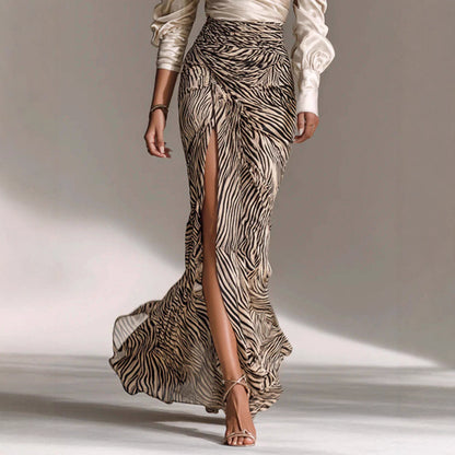 Seraphine Luxe™ Satin Draped Gown