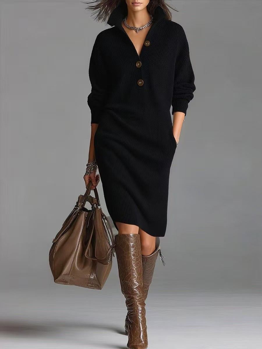 Kaylin™ Stylish Long-Sleeve Dress