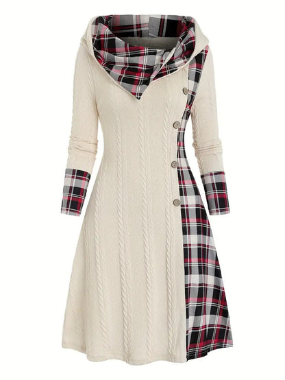 Yuletide™ Hooded Sunken Pullover Dress