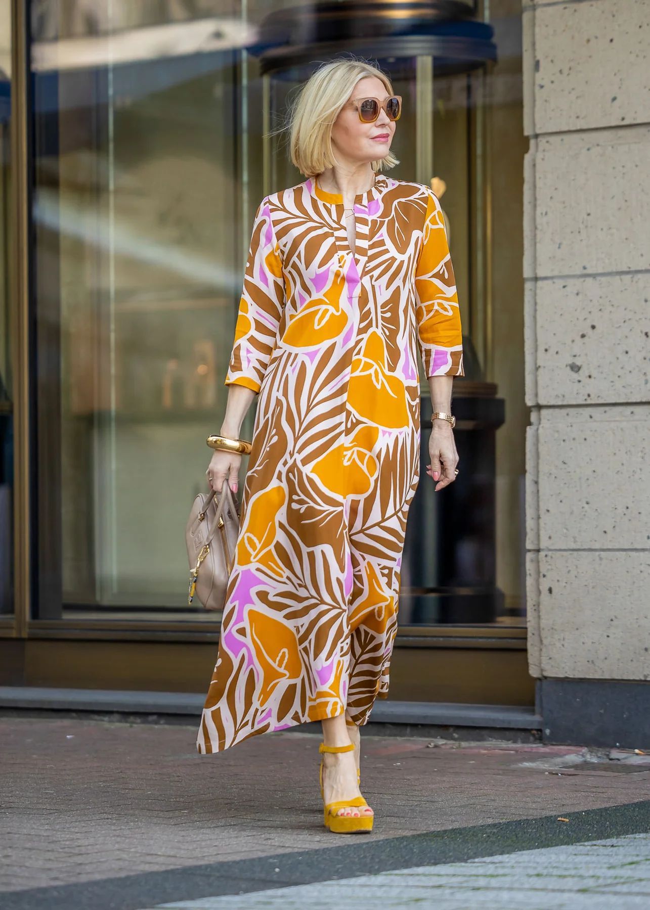 SolaraChic™ V-Neck Vacation Maxi Dress