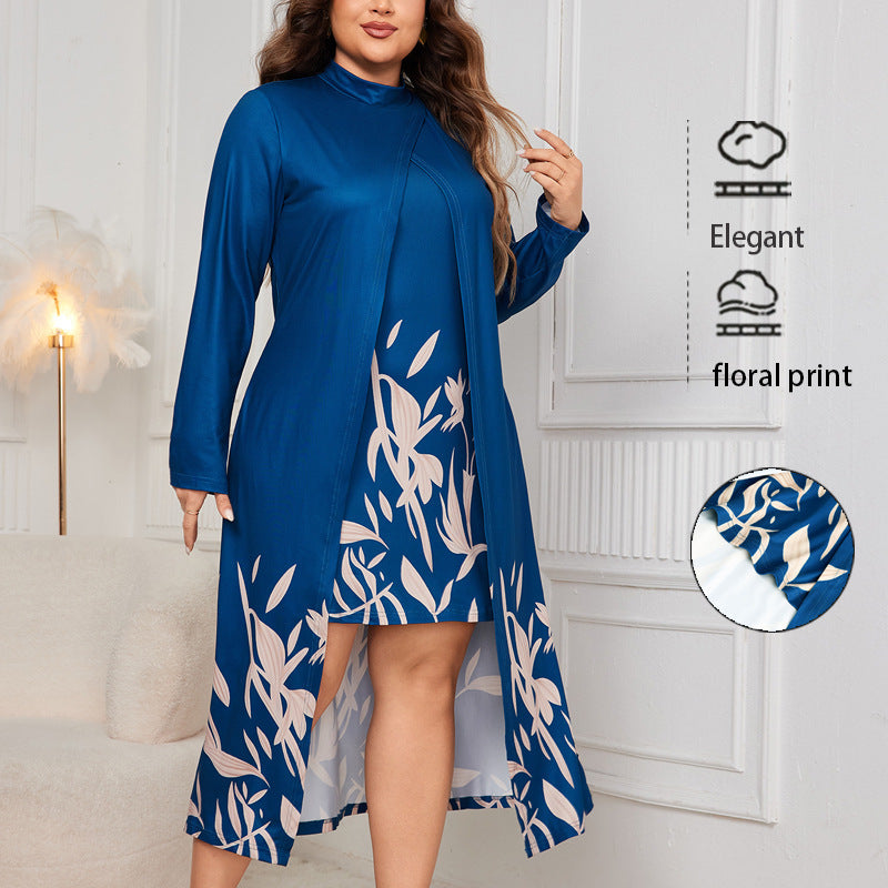 Eleganzia™ Dual-Layer Asymmetric Luxe Dress