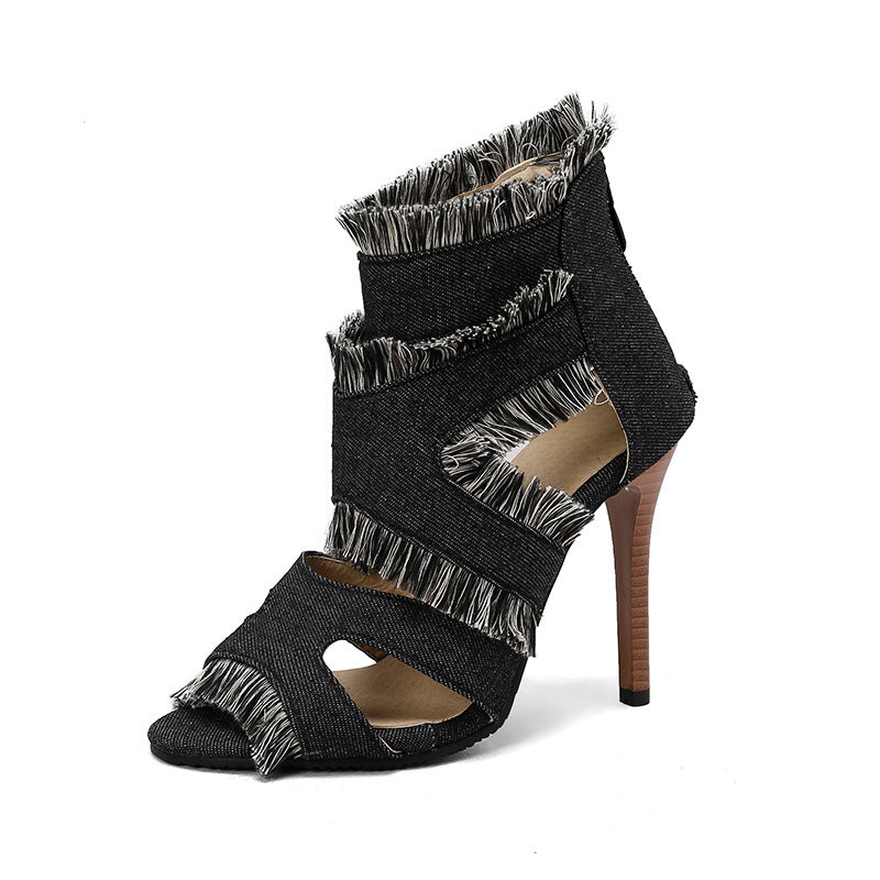 British Denim High  Heel