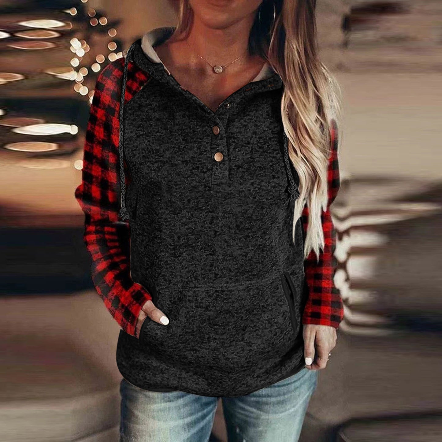 Yuletide™ Noel Glow Hooded Sweater