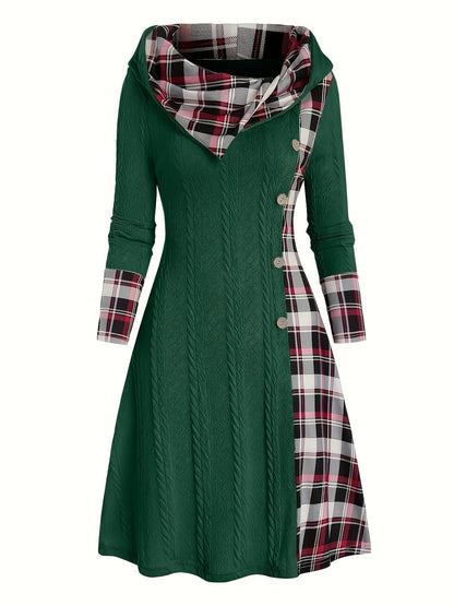 Yuletide™ Hooded Sunken Pullover Dress