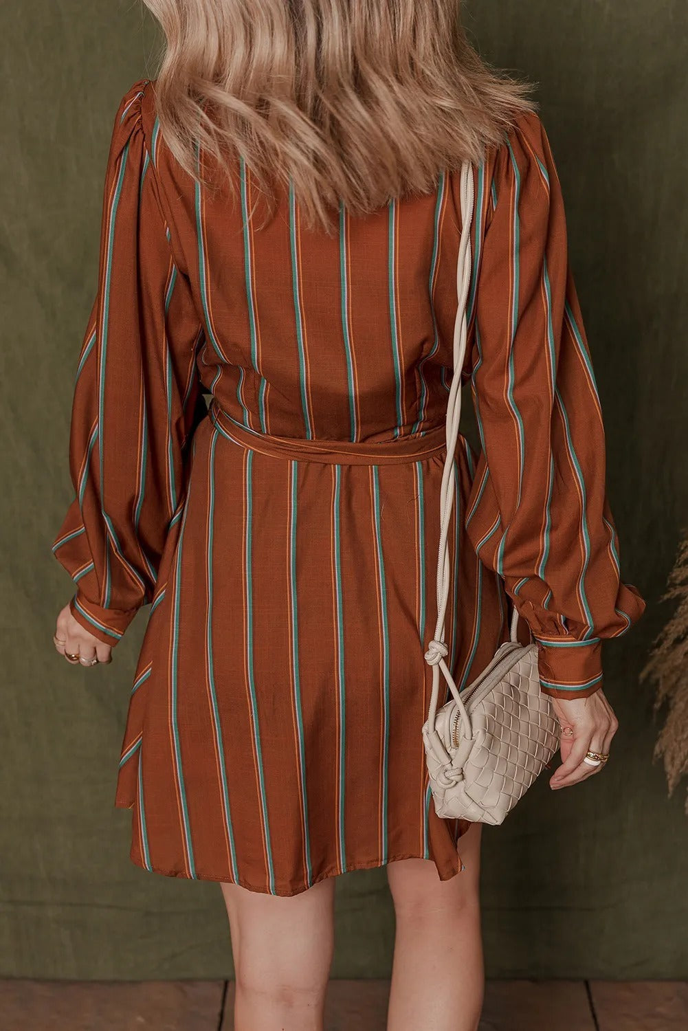 ComfortCinch™ Puff Sleeve Shirt Dress