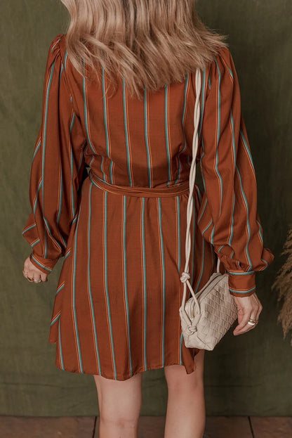 ComfortCinch™ Puff Sleeve Shirt Dress
