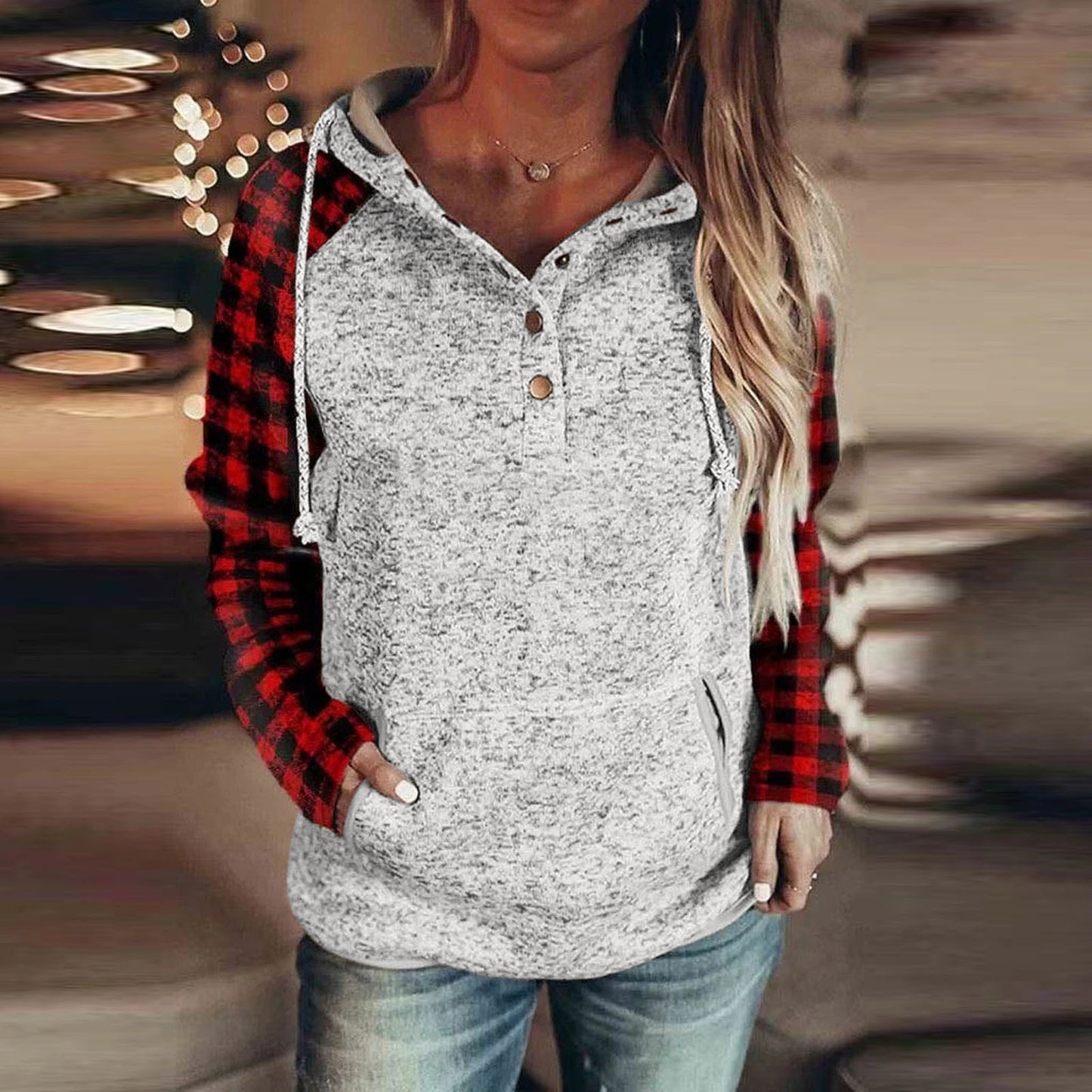 Yuletide™ Noel Glow Hooded Sweater
