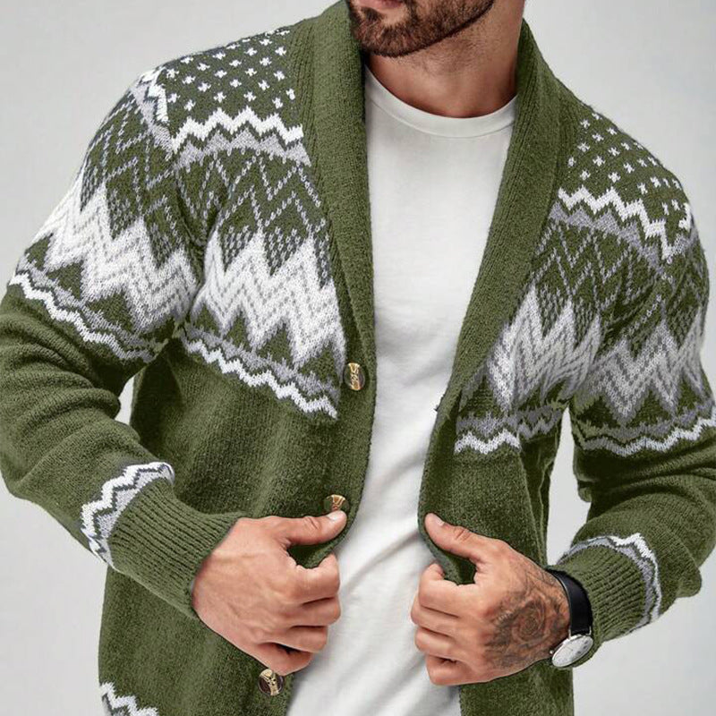 Nordic Heritage Knit Cardigan