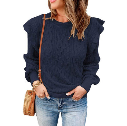 Velura™ Knit Drape Thickened Sweater