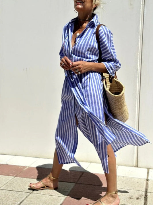 Nichole™ Elegant Striped Summer Dress