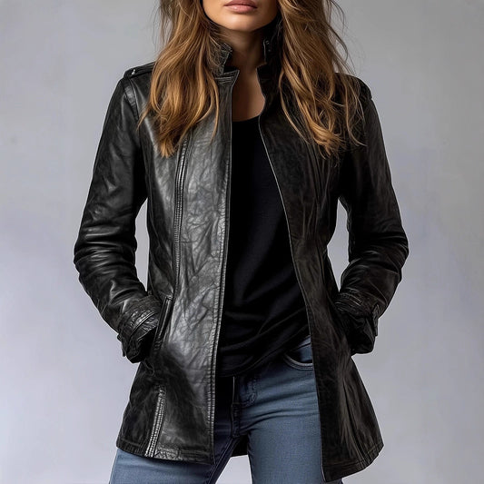 Ravennor™ Distressed Leather Jacket