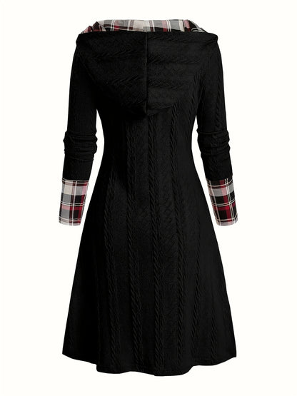 Yuletide™ Hooded Sunken Pullover Dress