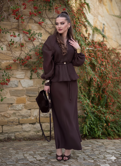 Marcellia™ Elegant V-neck Waist-Controlled  Set