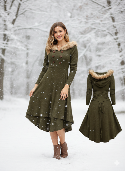 Christmas Women's Vintage Patchwork Dress