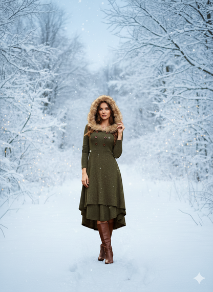 Christmas Women's Vintage Patchwork Dress