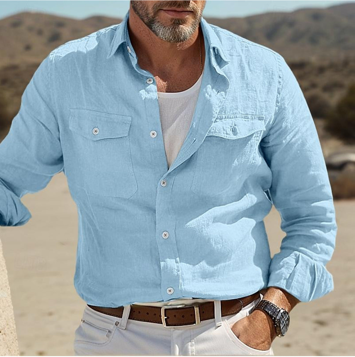ALVIN - Leisure Shirt 100% Bio