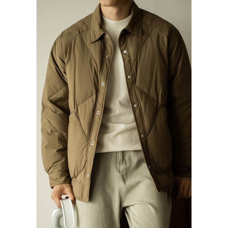 Down Jacket Men's New Winter Rhombus