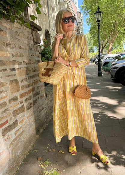 SolaraChic™ V-Neck Vacation Maxi Dress