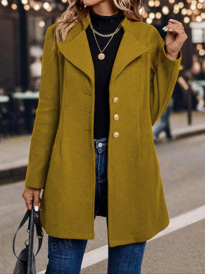 Slim Women Woolen Coat Outerwear