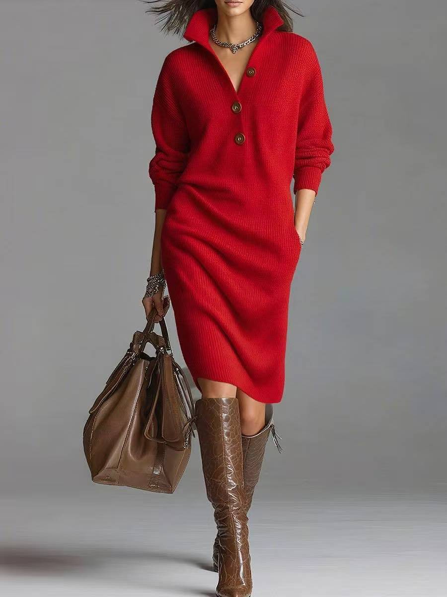 Kaylin™ Stylish Long-Sleeve Dress