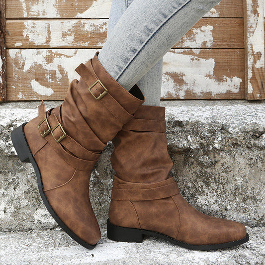 Beltoria™ Vintage Martin Belt Buckle Boots