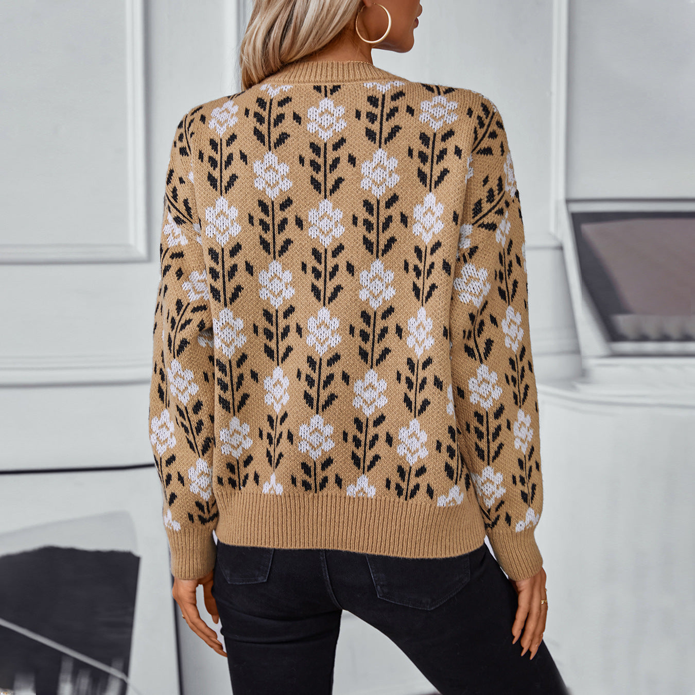 Florensa™ Jacquard Bloom Sweater