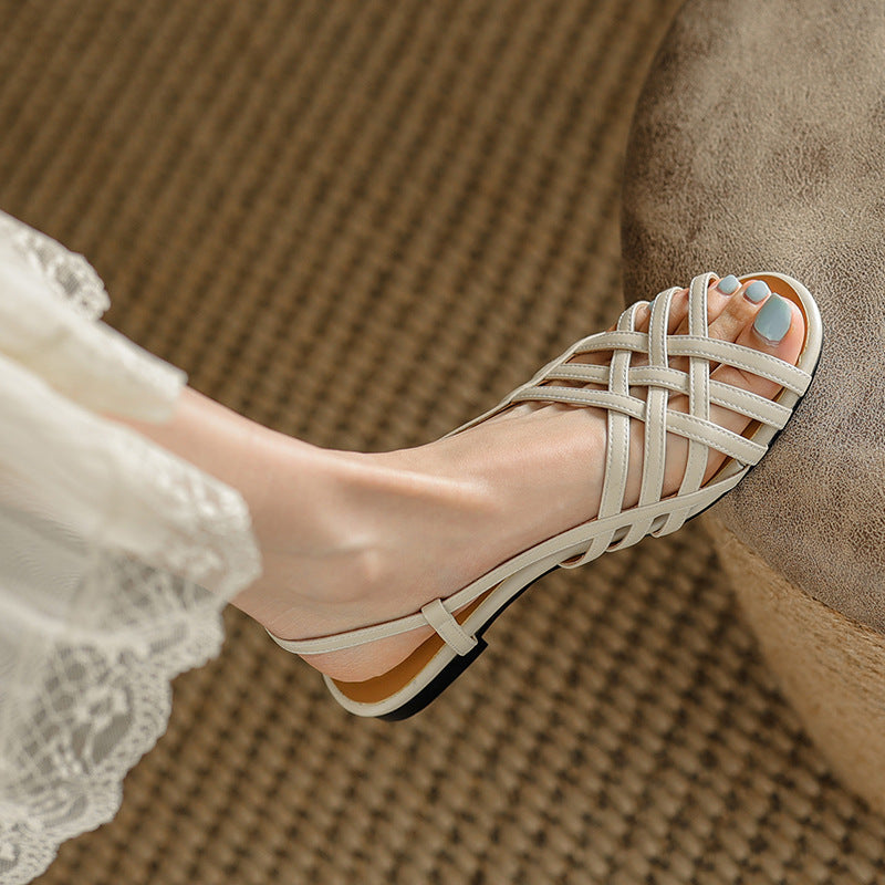 Retro Hollow Sandals