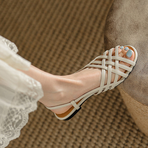 Retro Hollow Sandals