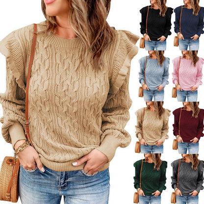 Velura™ Knit Drape Thickened Sweater